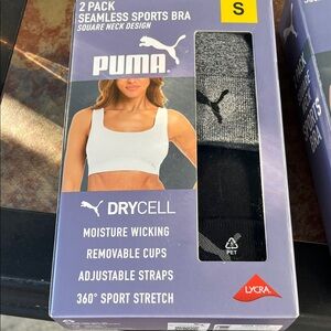 PUMA Men's Black and Gray Underwear 2-Pack nwt
